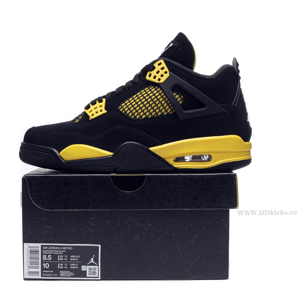 DD Jordan 4 Retro Thunder