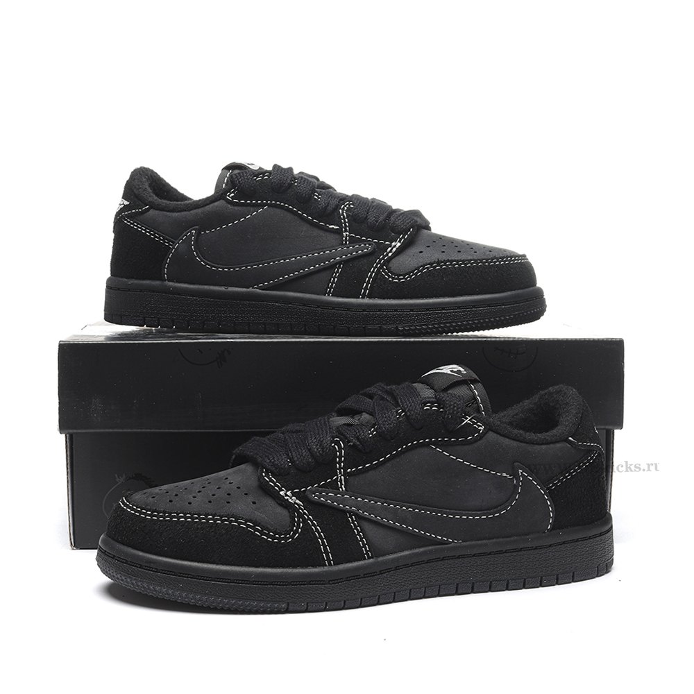 dd jordan 1 retro low og sp travis scott black phanT0m (ps)