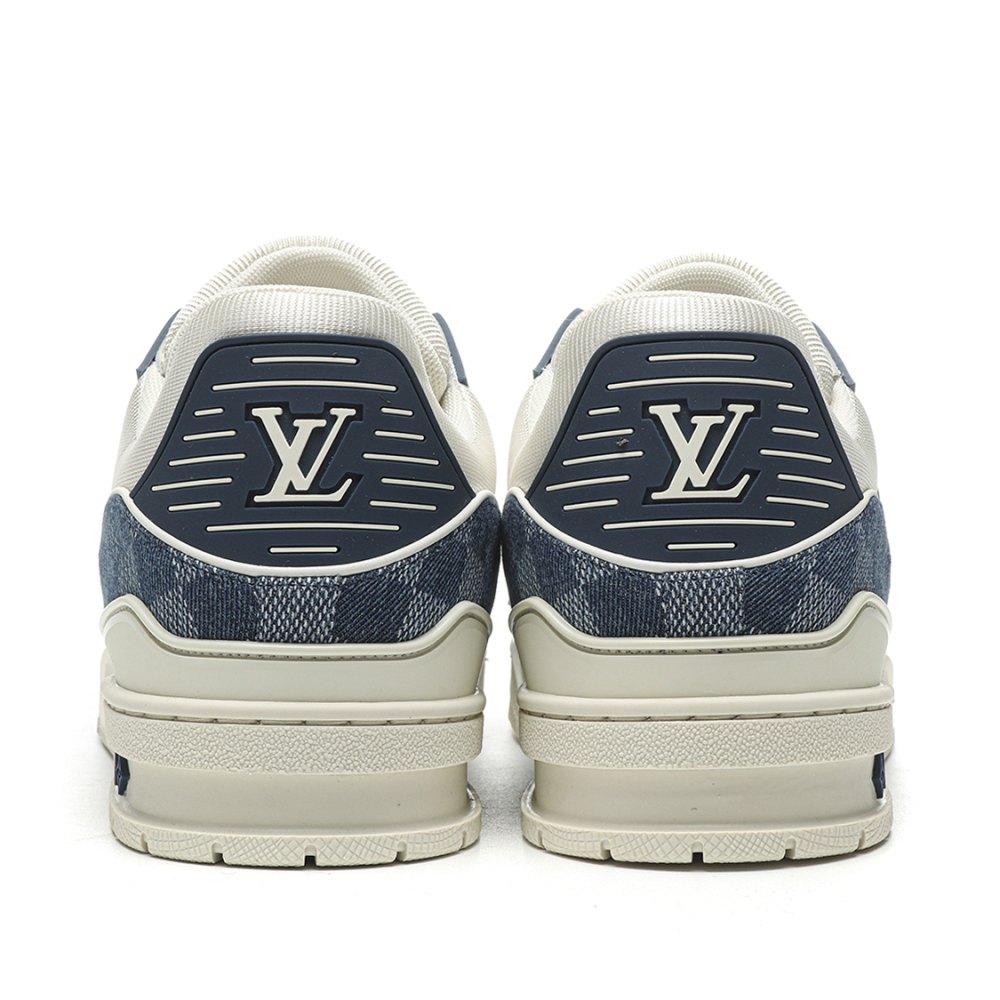 dd lou1s vu1tton trainer monogram De*1m white blue