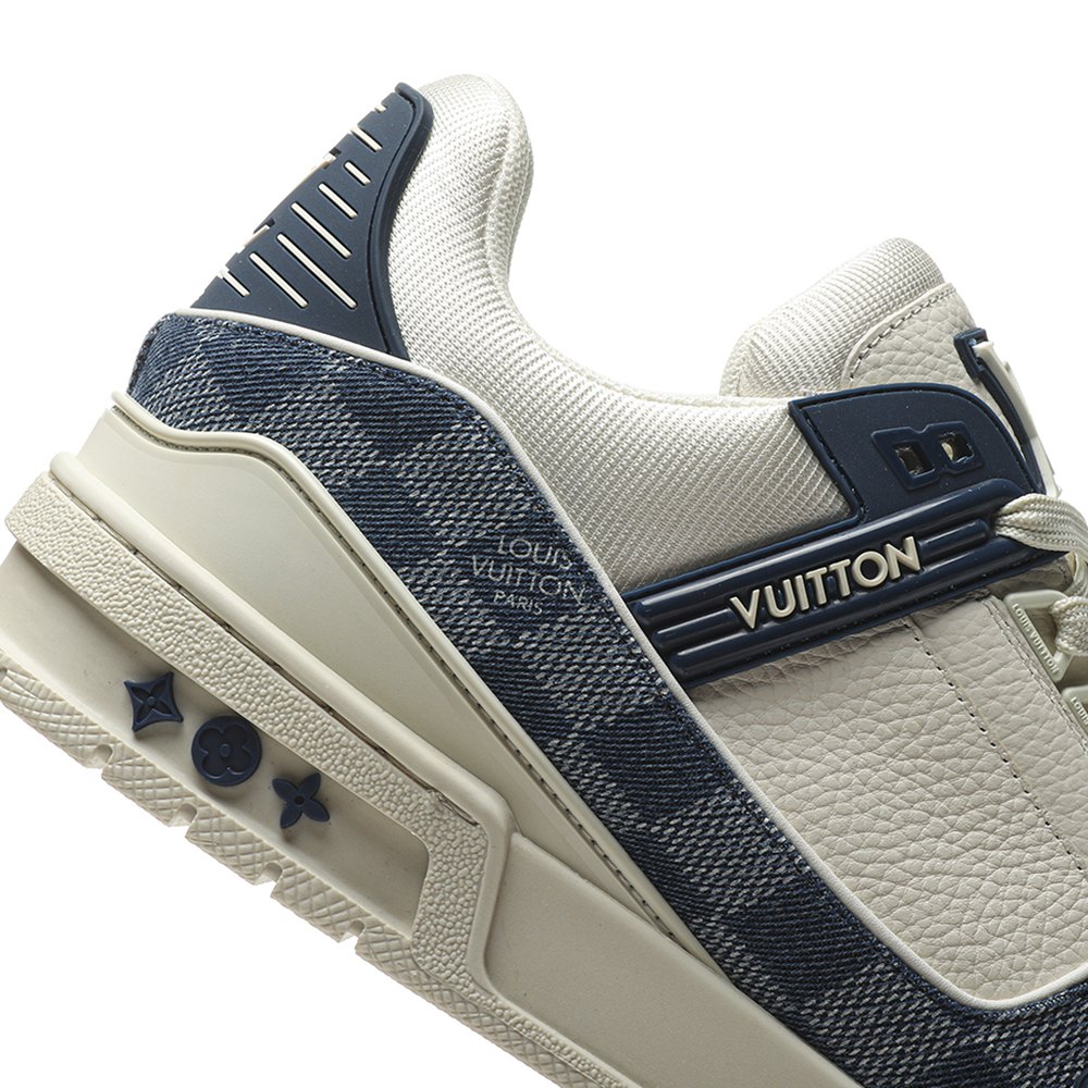 dd lou1s vu1tton trainer monogram De*1m white blue
