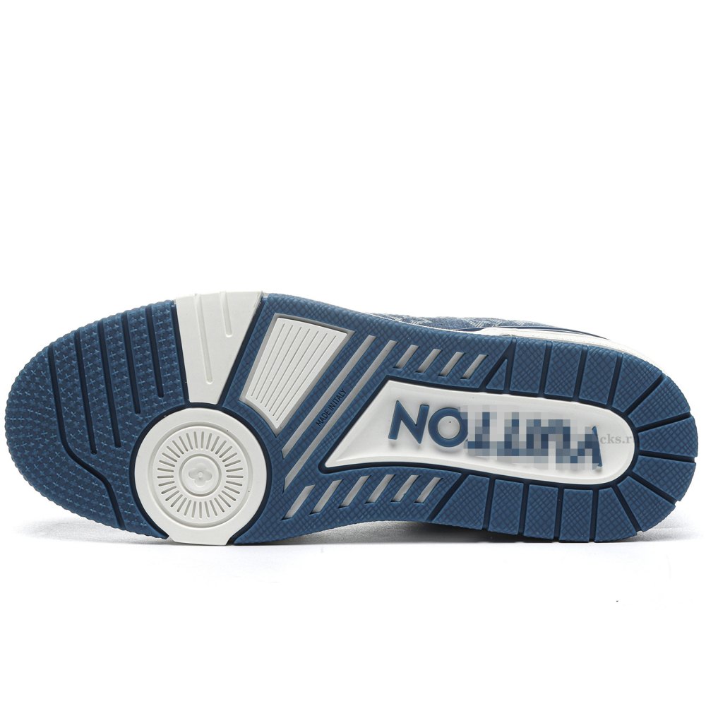 dd lou1s vu1tton trainer monogram De*1m white blue