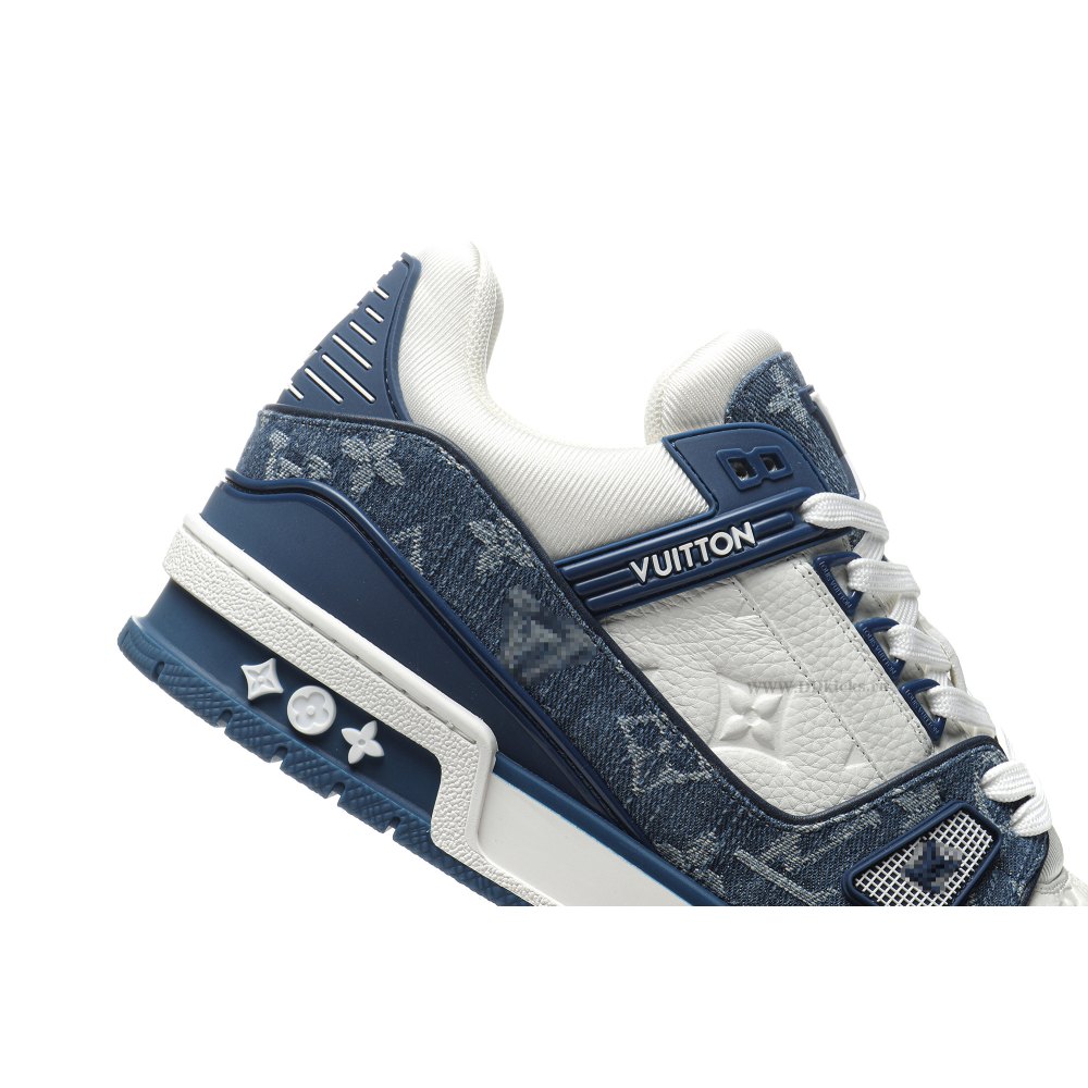 dd lou1s vu1tton trainer monogram De*1m white blue