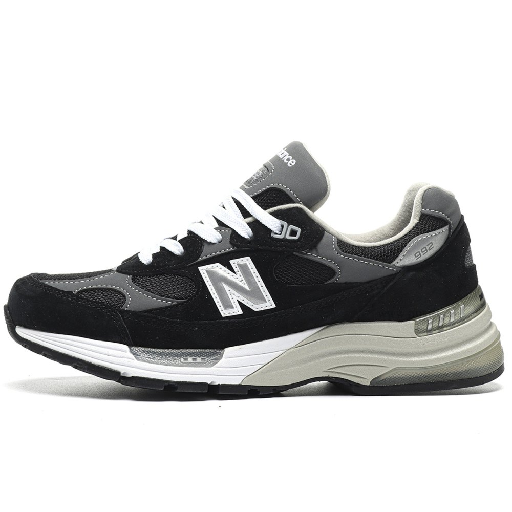 dd new Ba1an*e 992 black grey suede