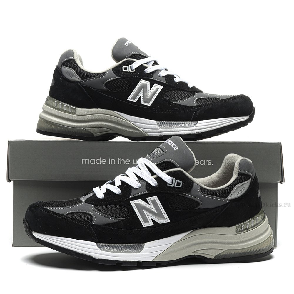 dd new Ba1an*e 992 black grey suede