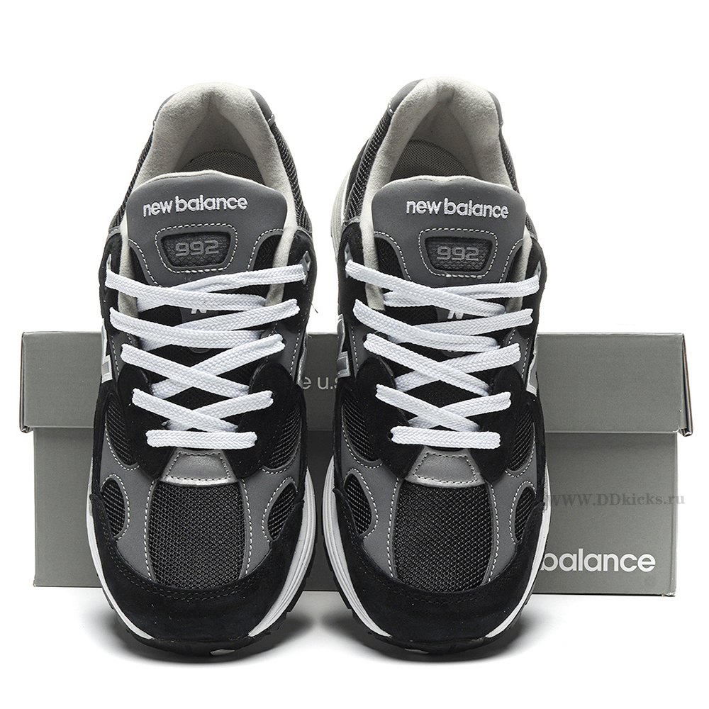 dd new Ba1an*e 992 black grey suede
