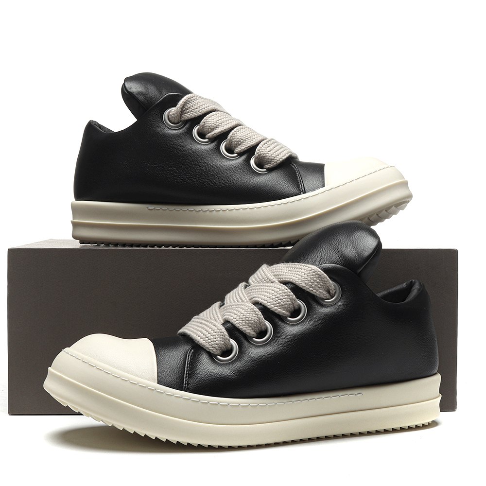 dd R1ck 0wens jumbo lace padded sneaks low black milk-ru02c7893 llpw2