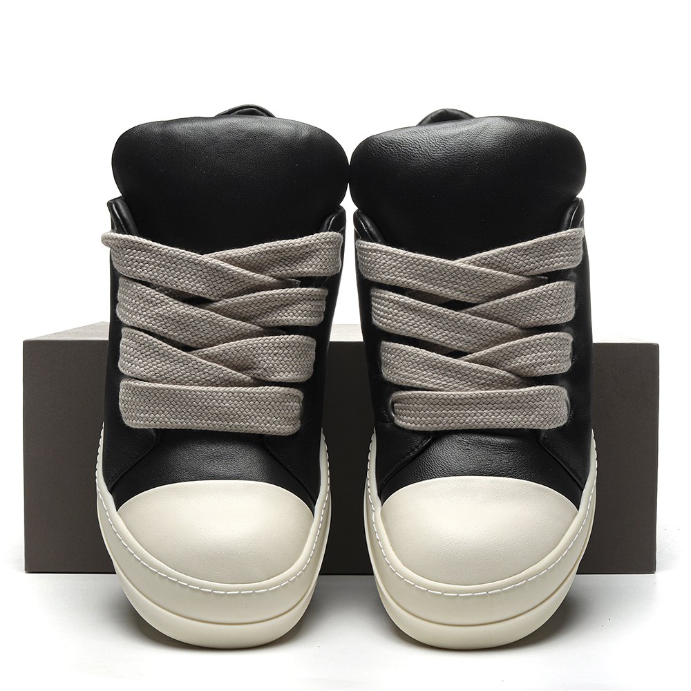 dd R1ck 0wens jumbo lace padded sneaks low black milk-ru02c7893 llpw2