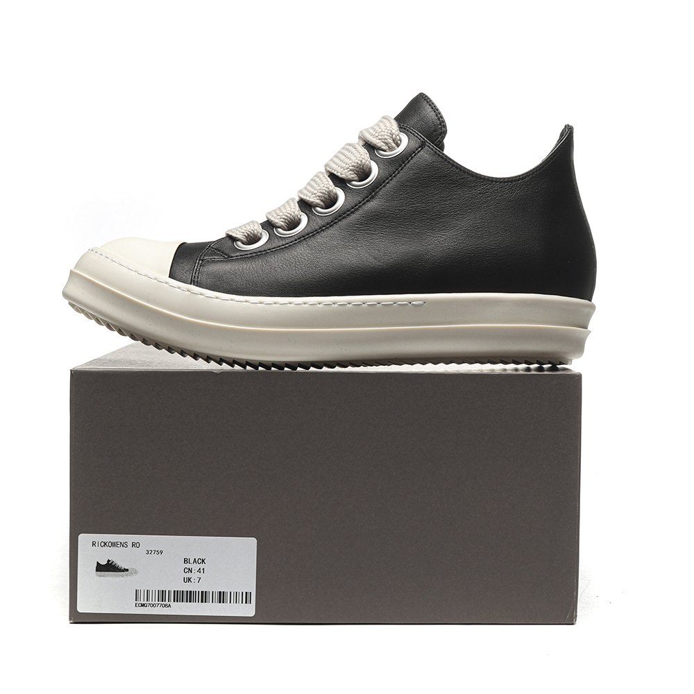 dd R1ck 0wens lido high sneaks black milk  canvas boots -rr01c4892 lpow2