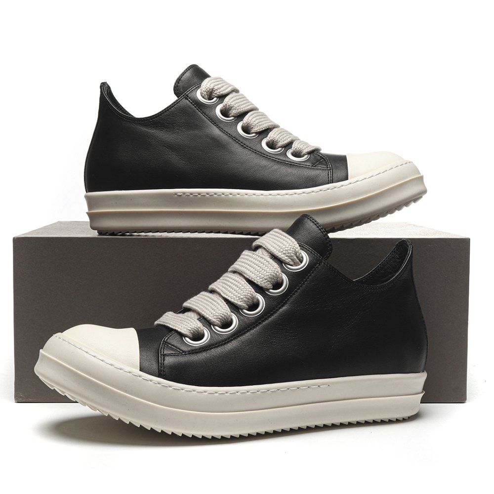 dd R1ck 0wens lido high sneaks black milk  canvas boots -rr01c4892 lpow2