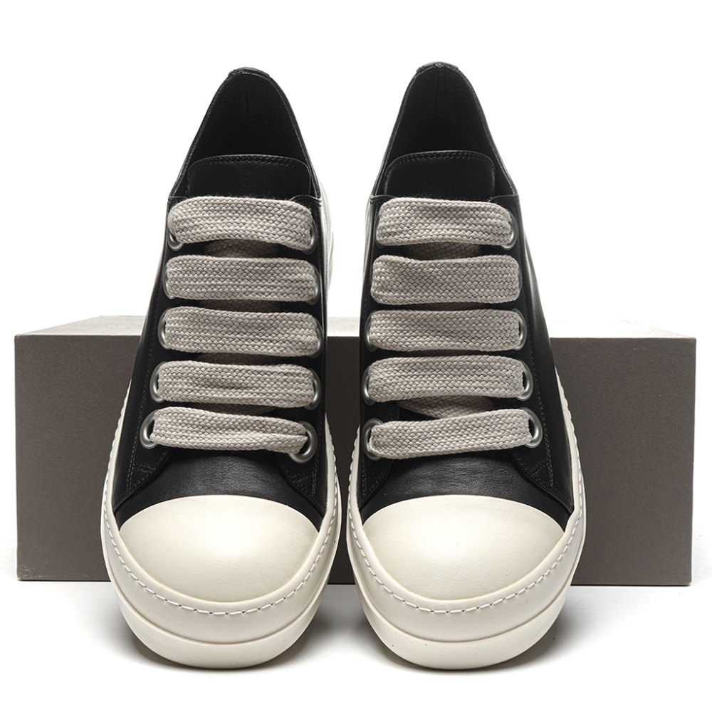 dd R1ck 0wens lido high sneaks black milk  canvas boots -rr01c4892 lpow2