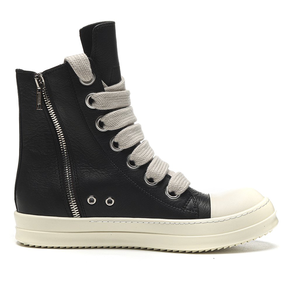 dd R1ck 0wens lido high sneaks black milk  canvas boots -rr01c4892 lpow2