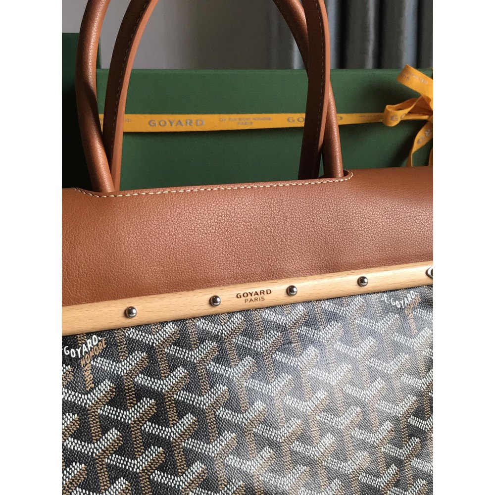 DD G0yard Saïgon tote bag Black & Tan 34cm x 18cm x 24cm