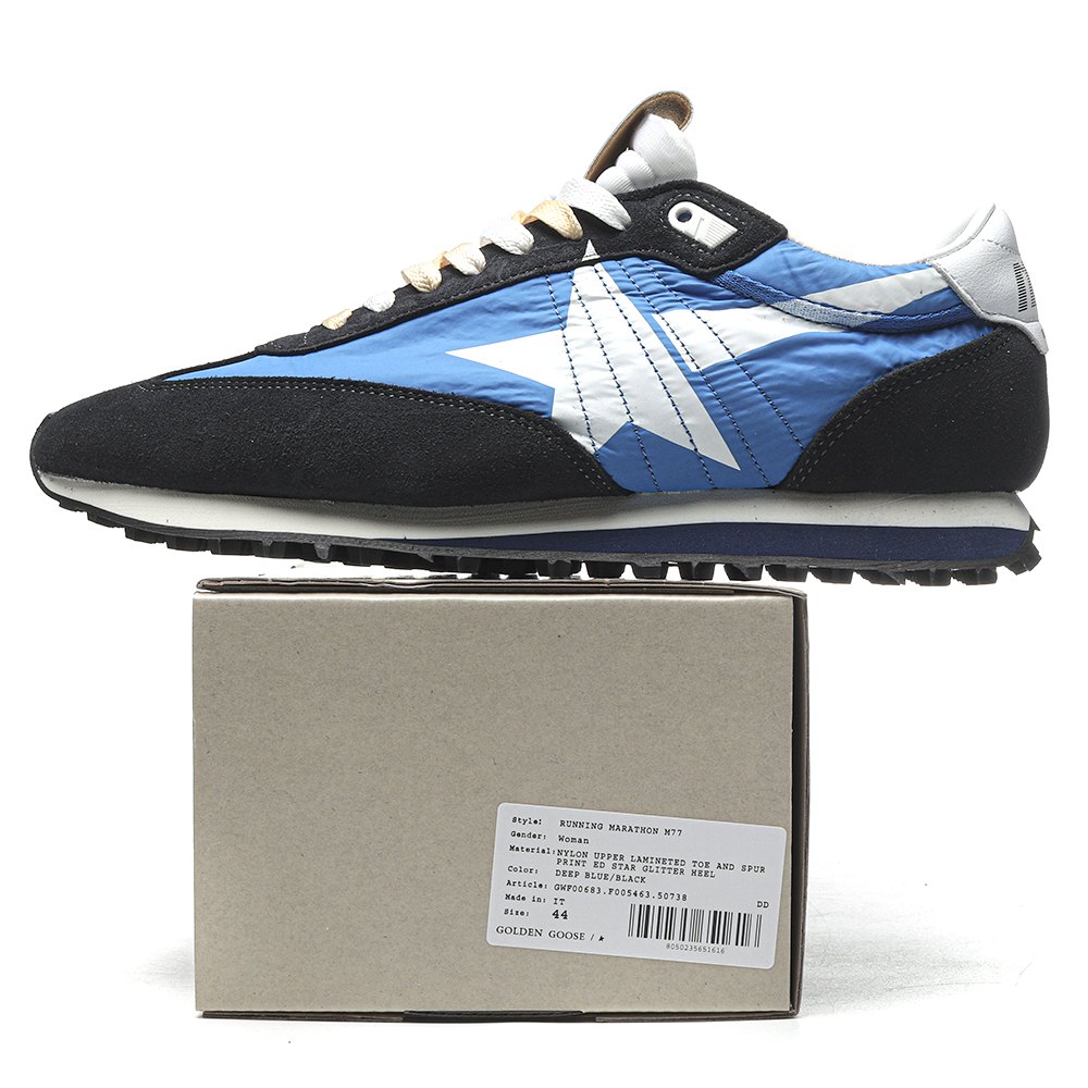 dd g01den g003e M*rathon with blue nylon upper and white star
